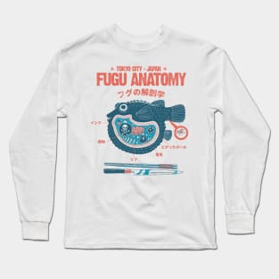 Fugu anatomy Tokyo Long Sleeve T-Shirt